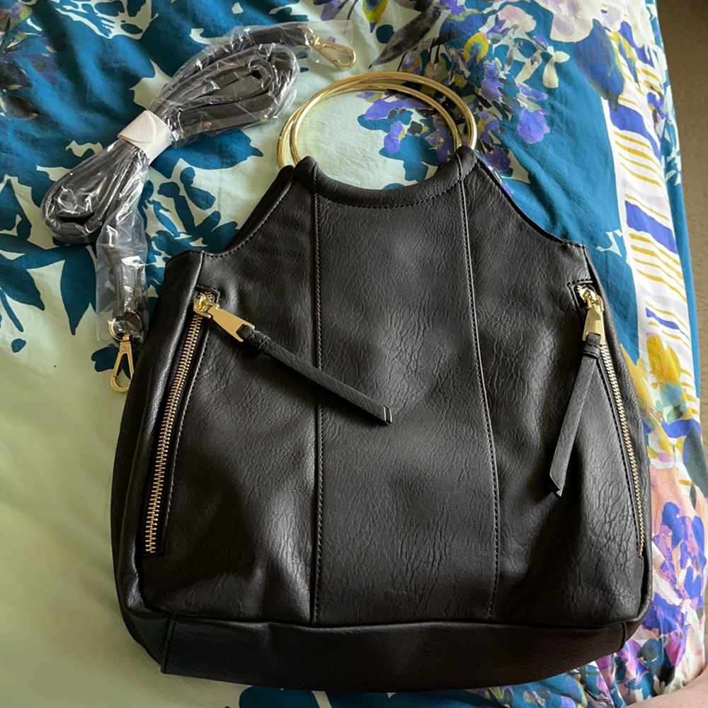 BRAND NEW INC Evening bag with fun gold handles
